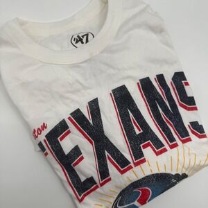 NWT Men's Houston Texans Football Helmet Graphic T-Shirt‎ Small White Cotton